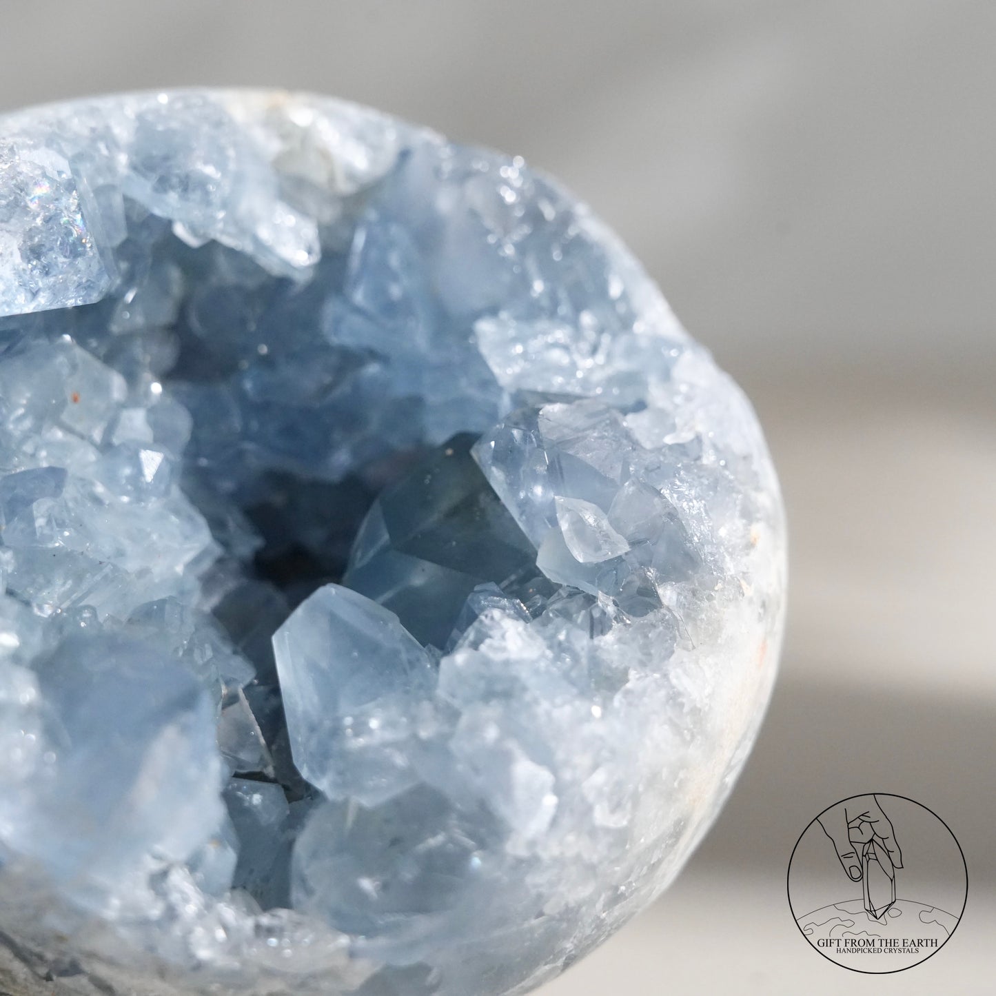 Celestite sphere