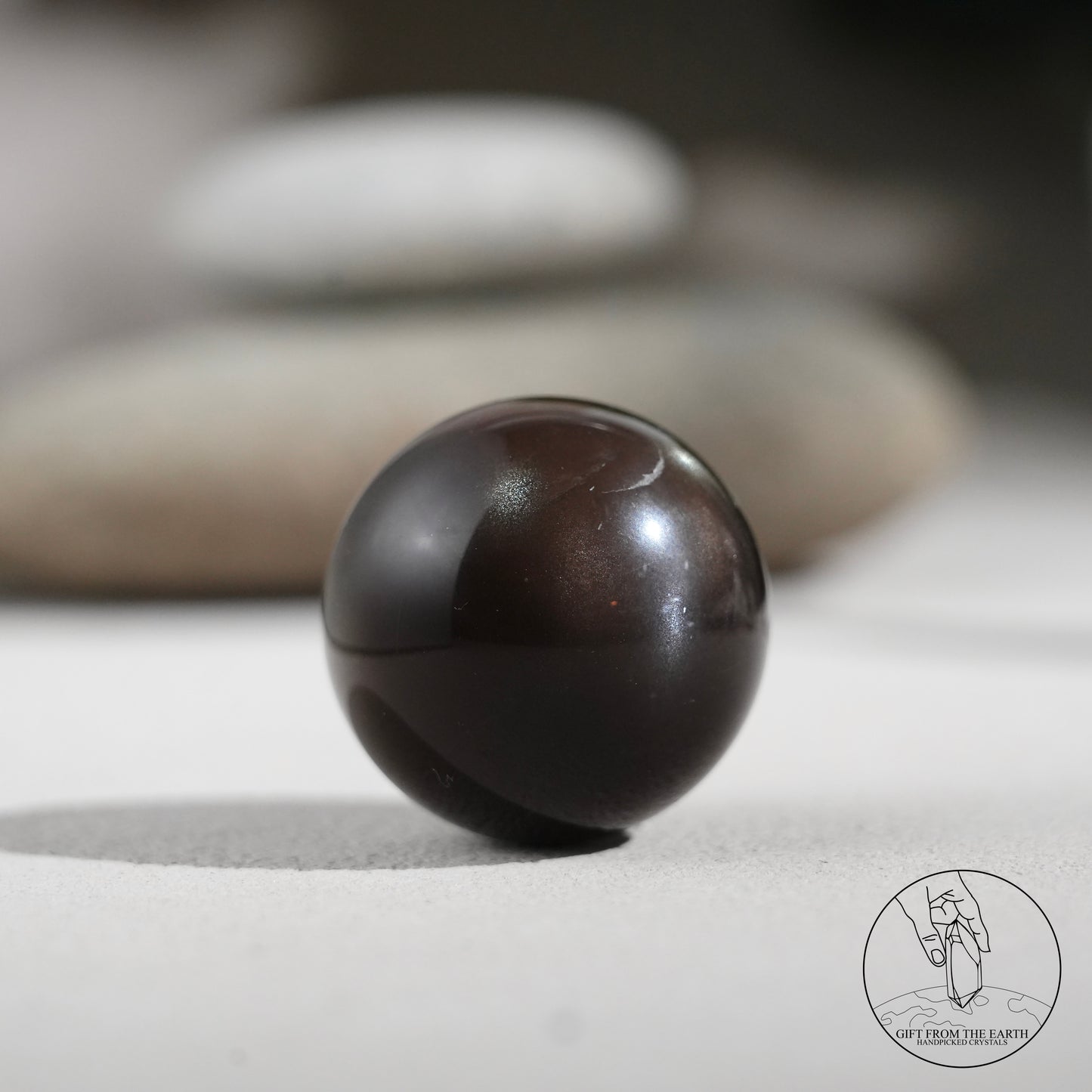 Black sunstone sphere