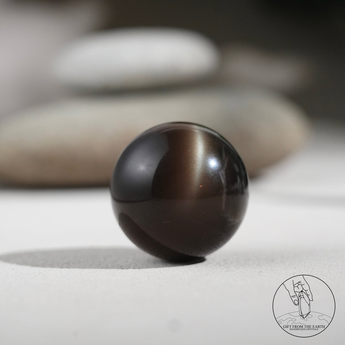 Black sunstone sphere