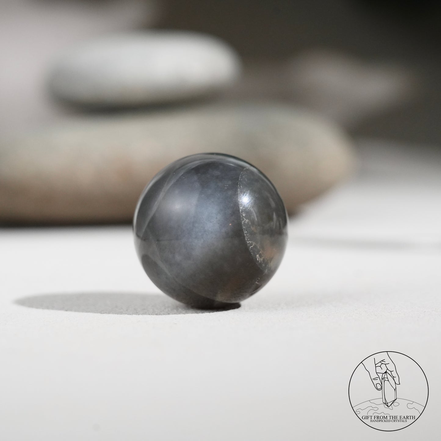 Black sunstone sphere