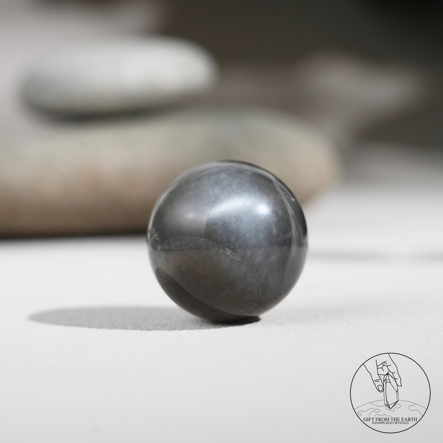 Black sunstone sphere