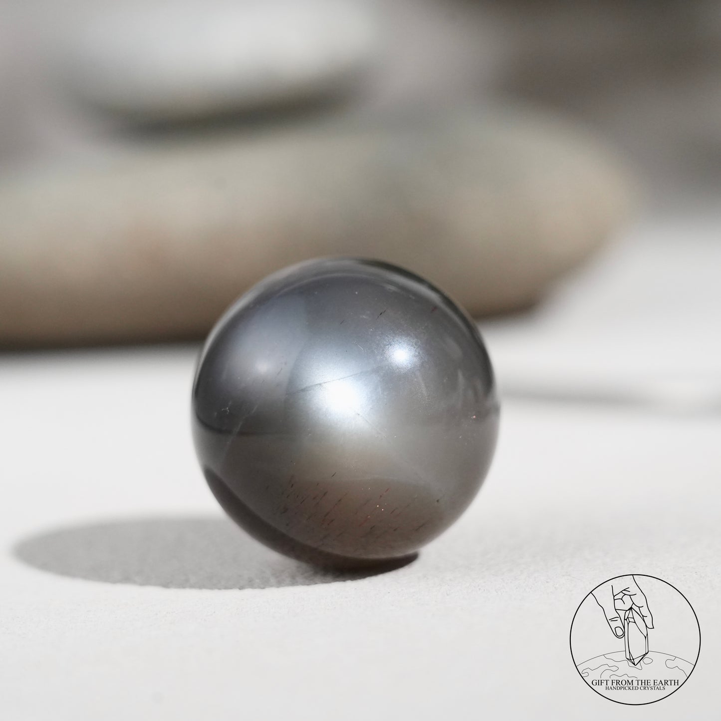 Black sunstone sphere