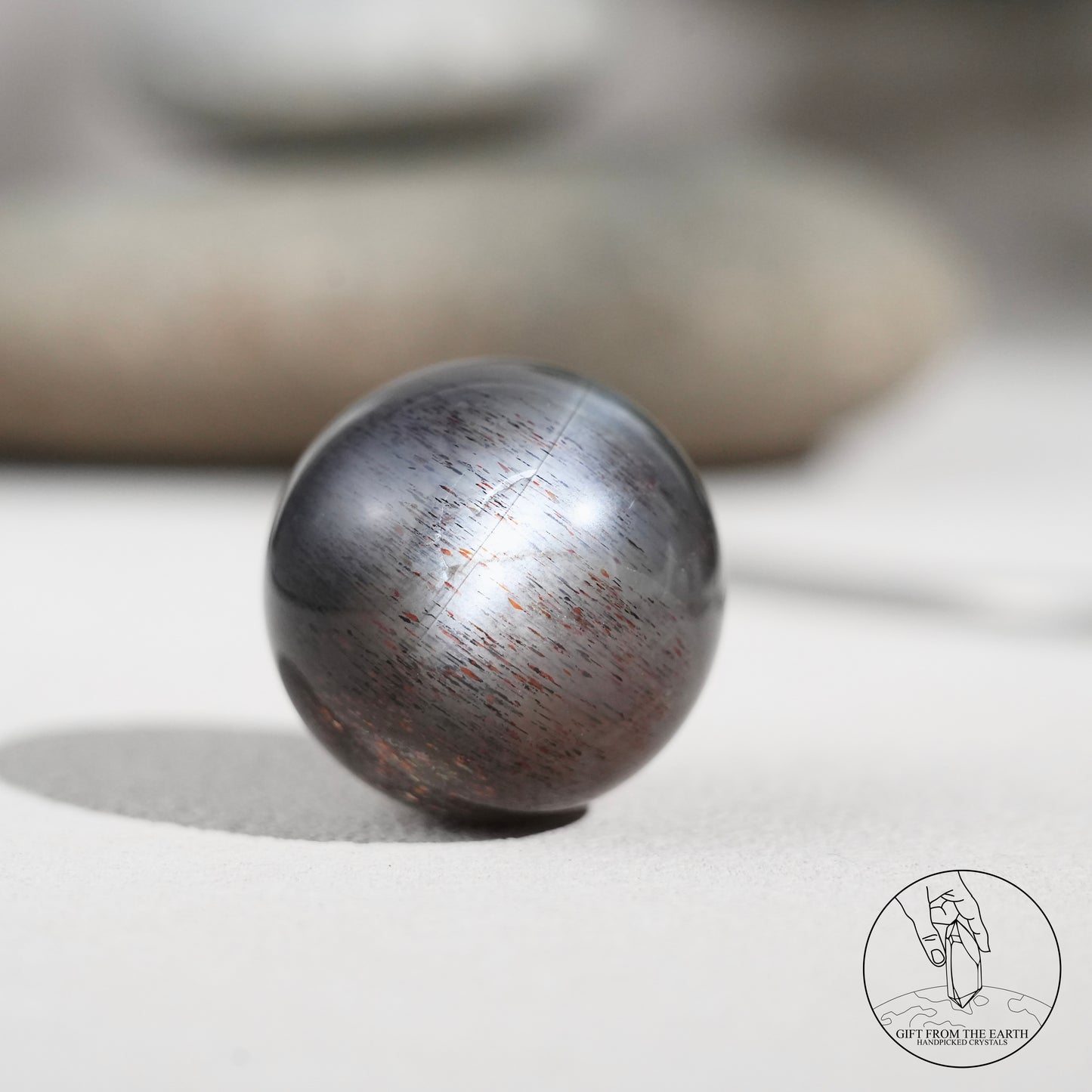Black sunstone sphere