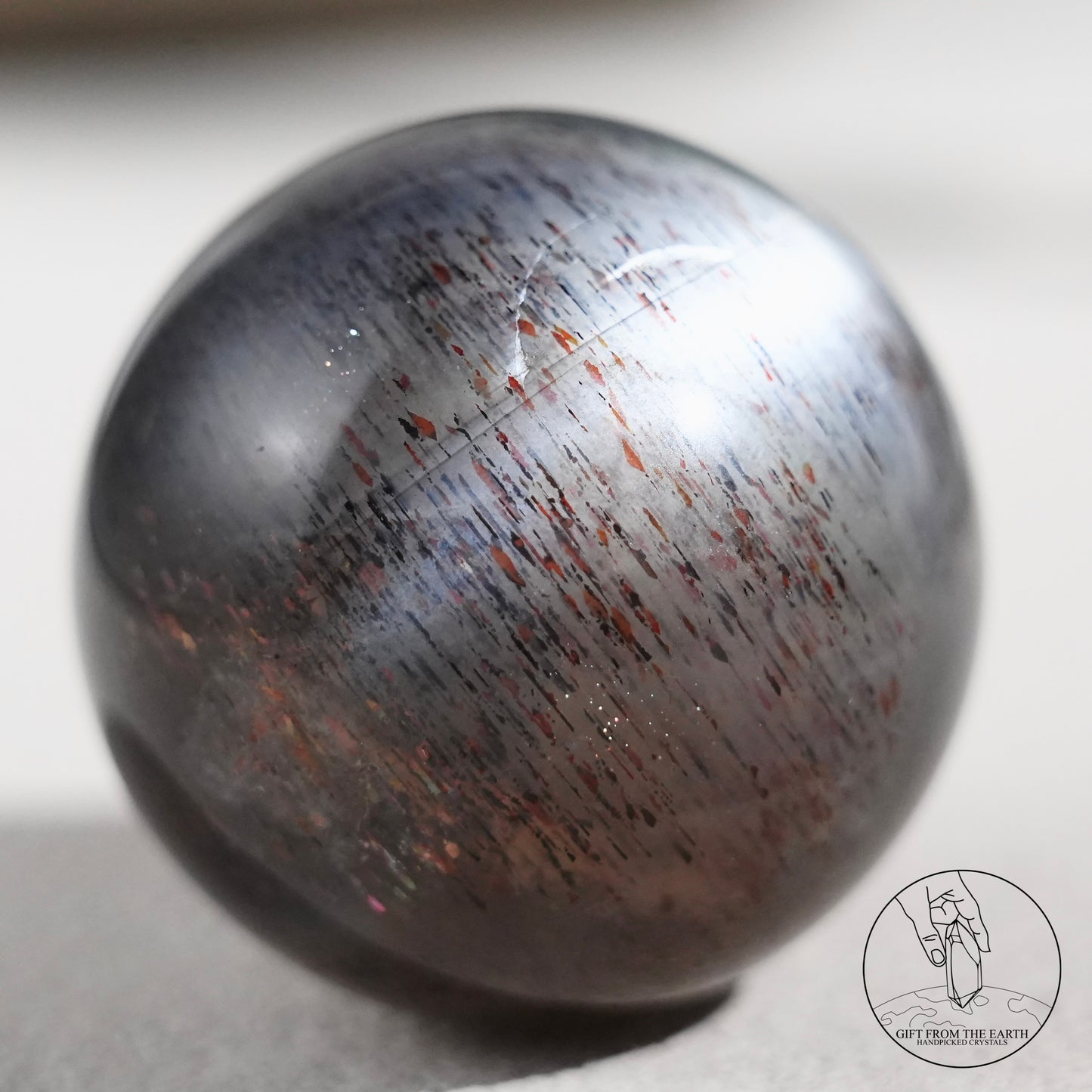 Black sunstone sphere