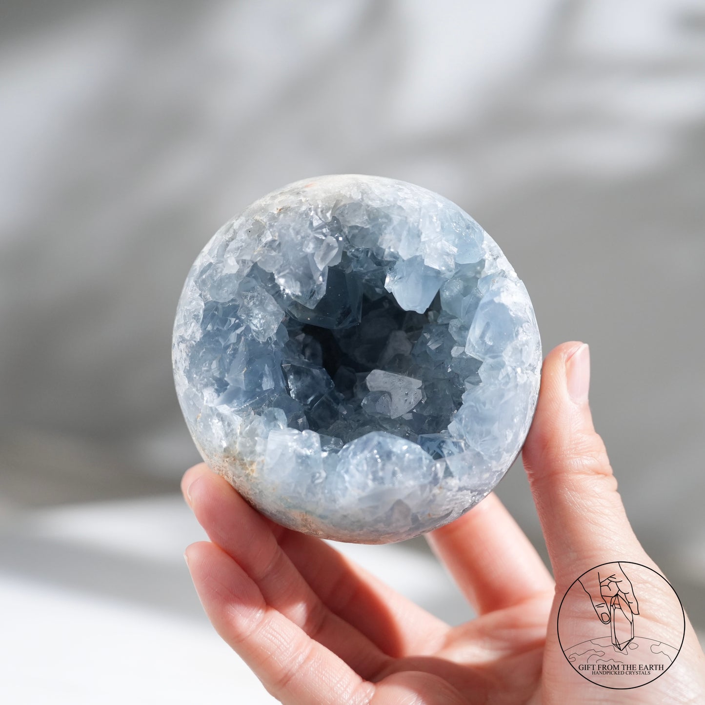 Celestite sphere