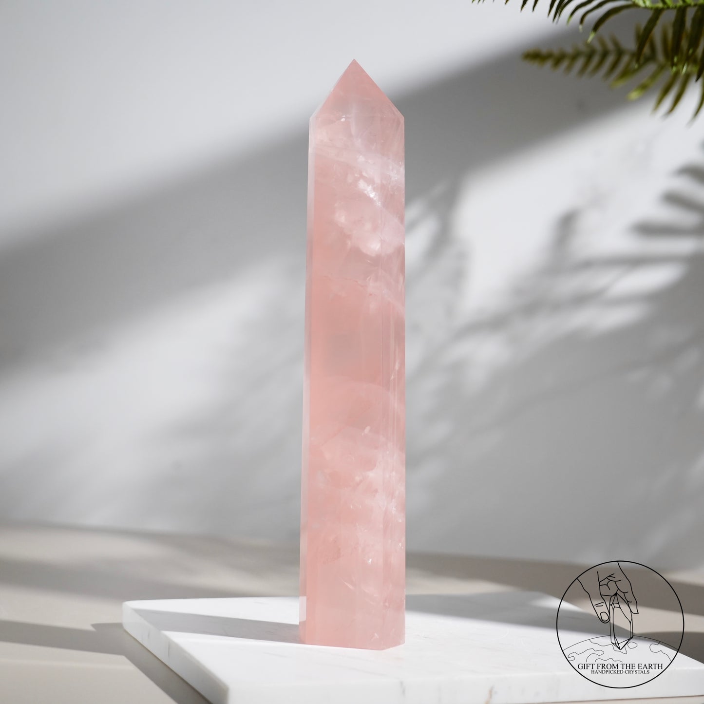 Mozambique rose quartz point