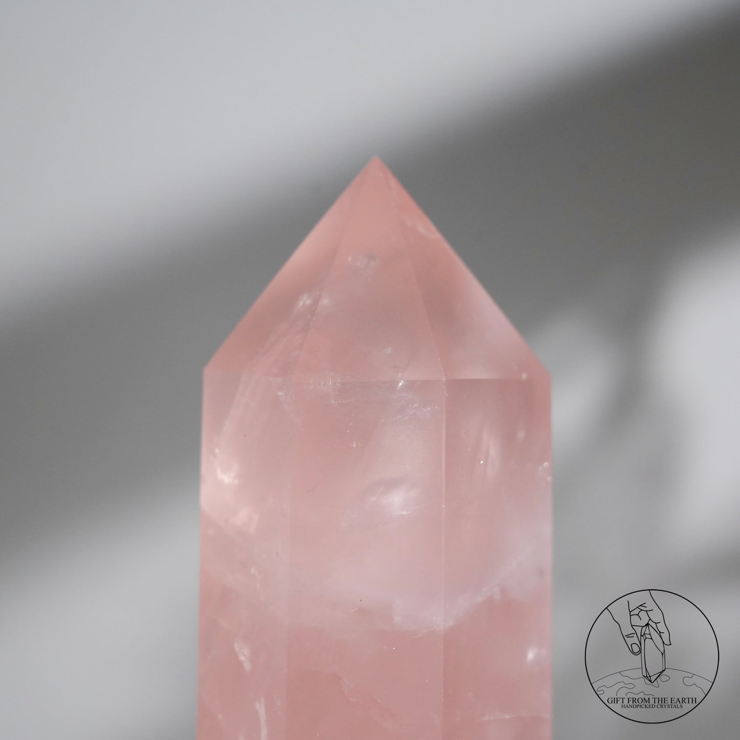 Mozambique rose quartz point