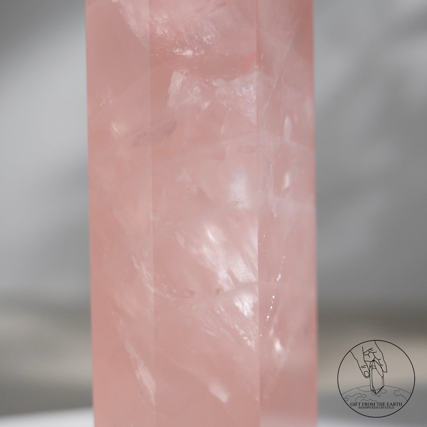 Mozambique rose quartz point