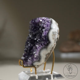 心形紫水晶簇