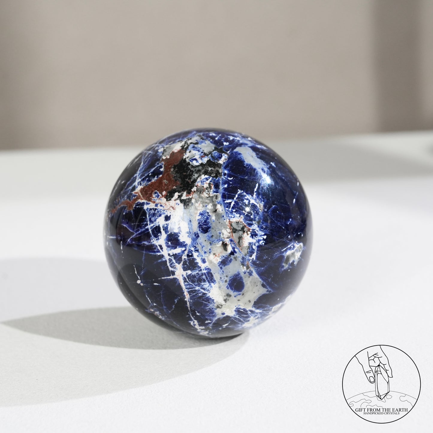 藍紋石球長石共生