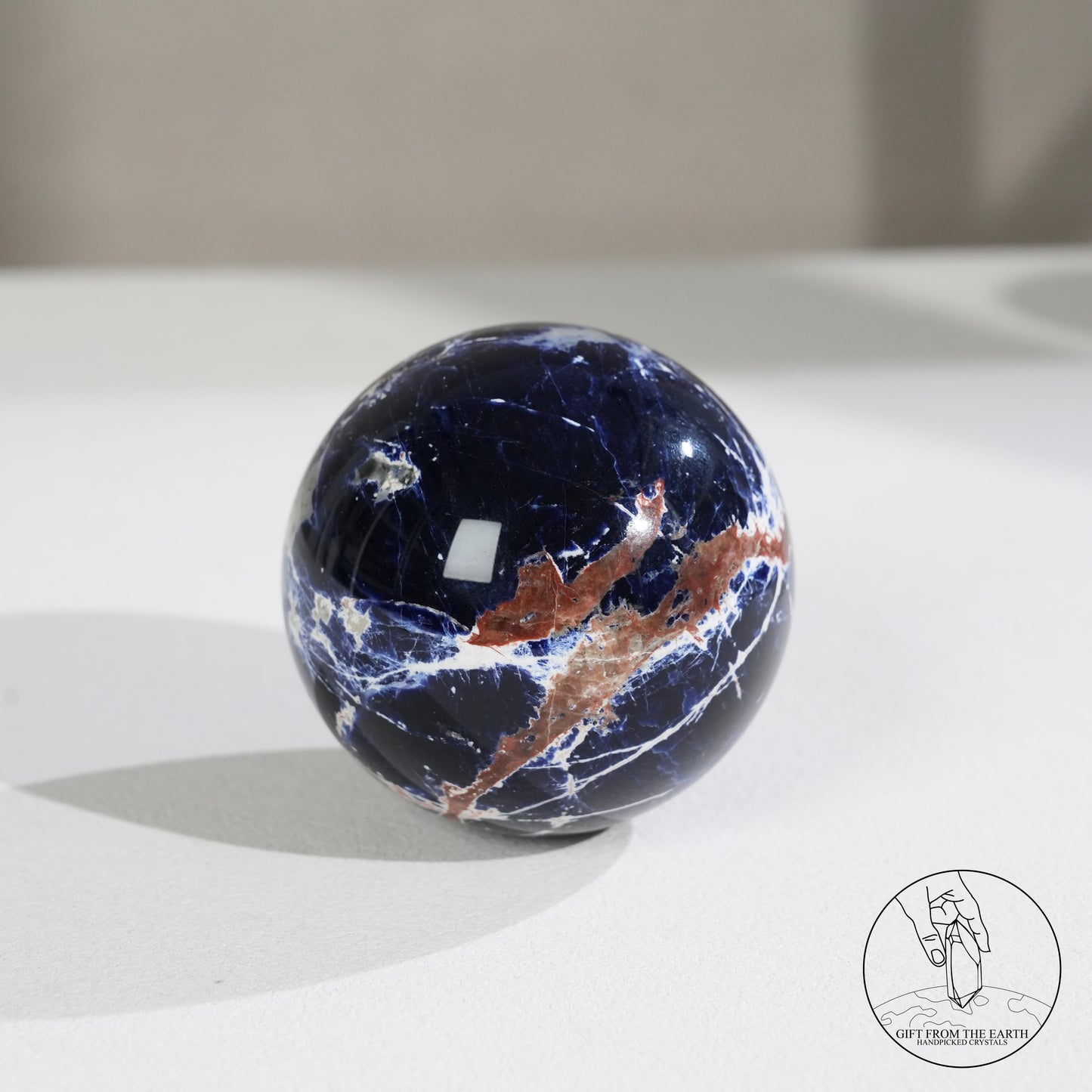 藍紋石球長石共生