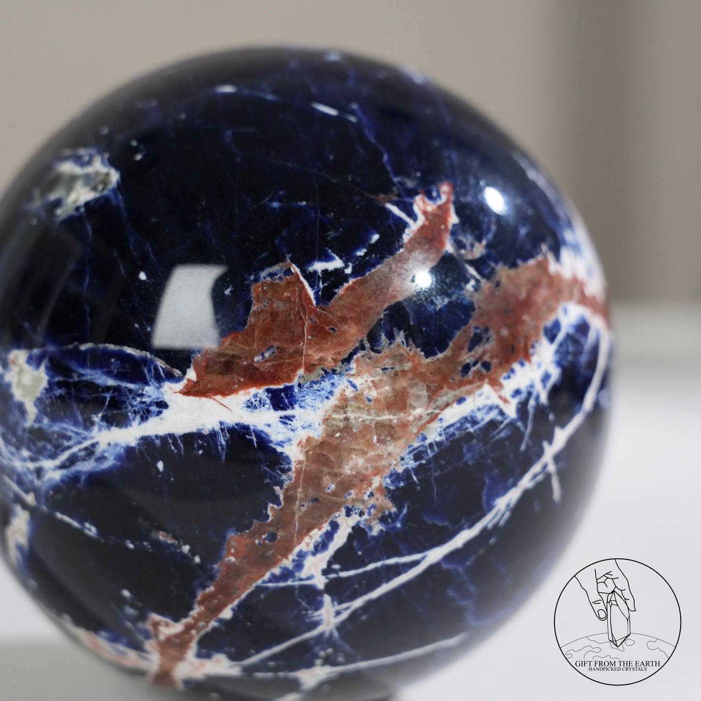 藍紋石球長石共生