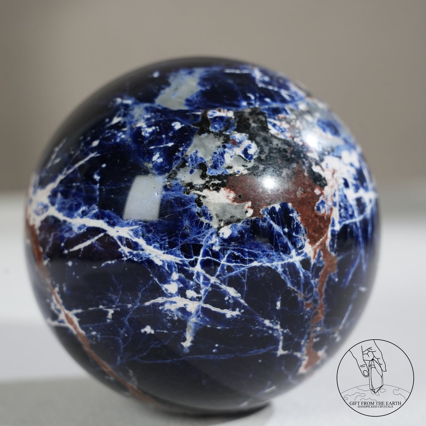 藍紋石球長石共生