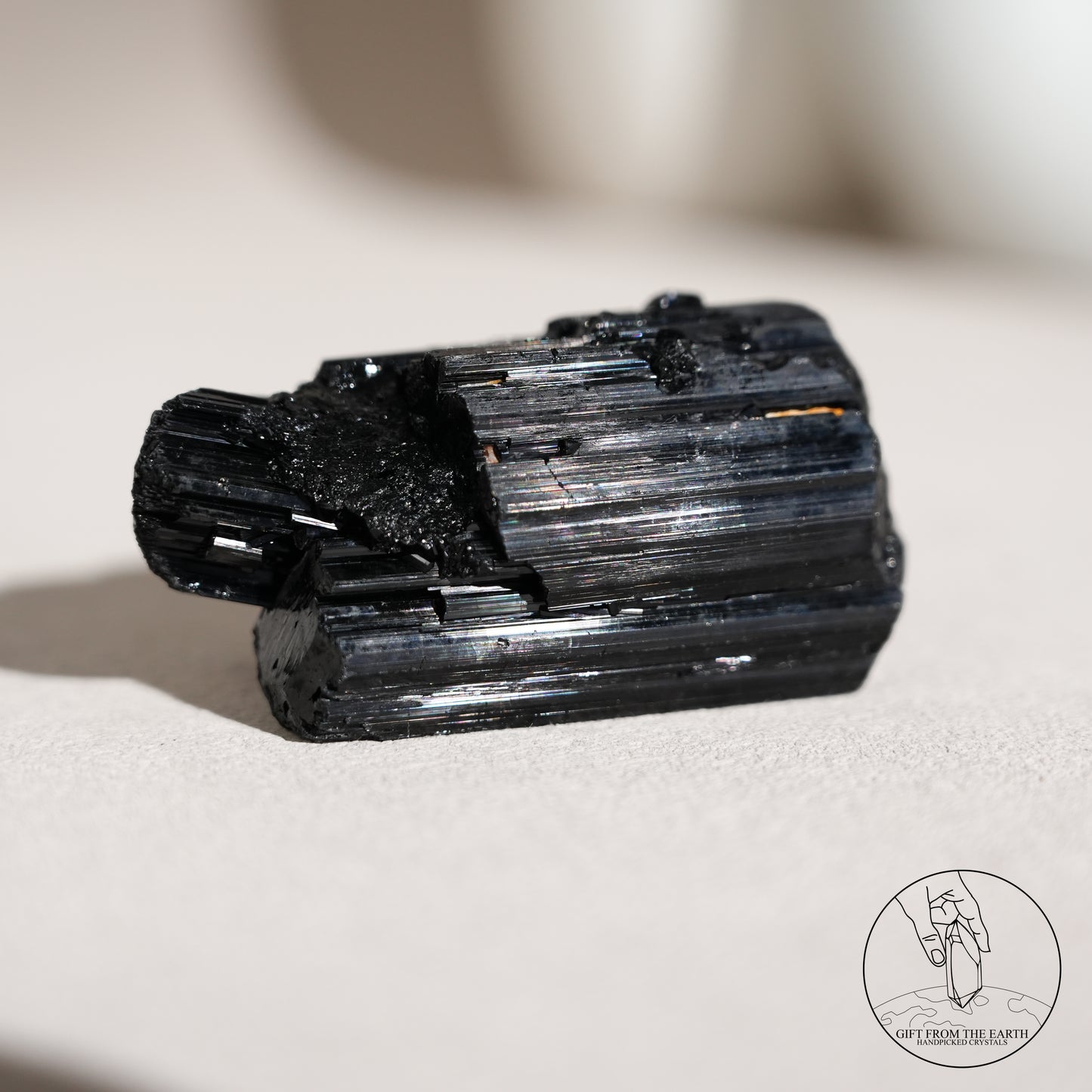 莫桑比克亮面黑碧璽原石