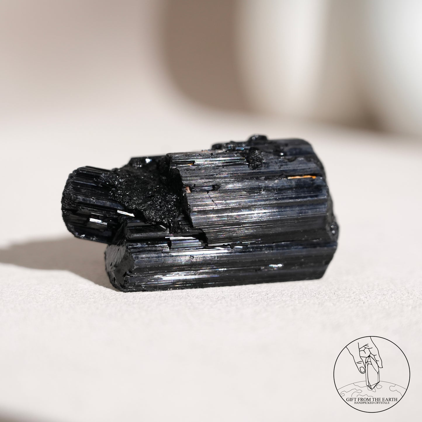 莫桑比克亮面黑碧璽原石