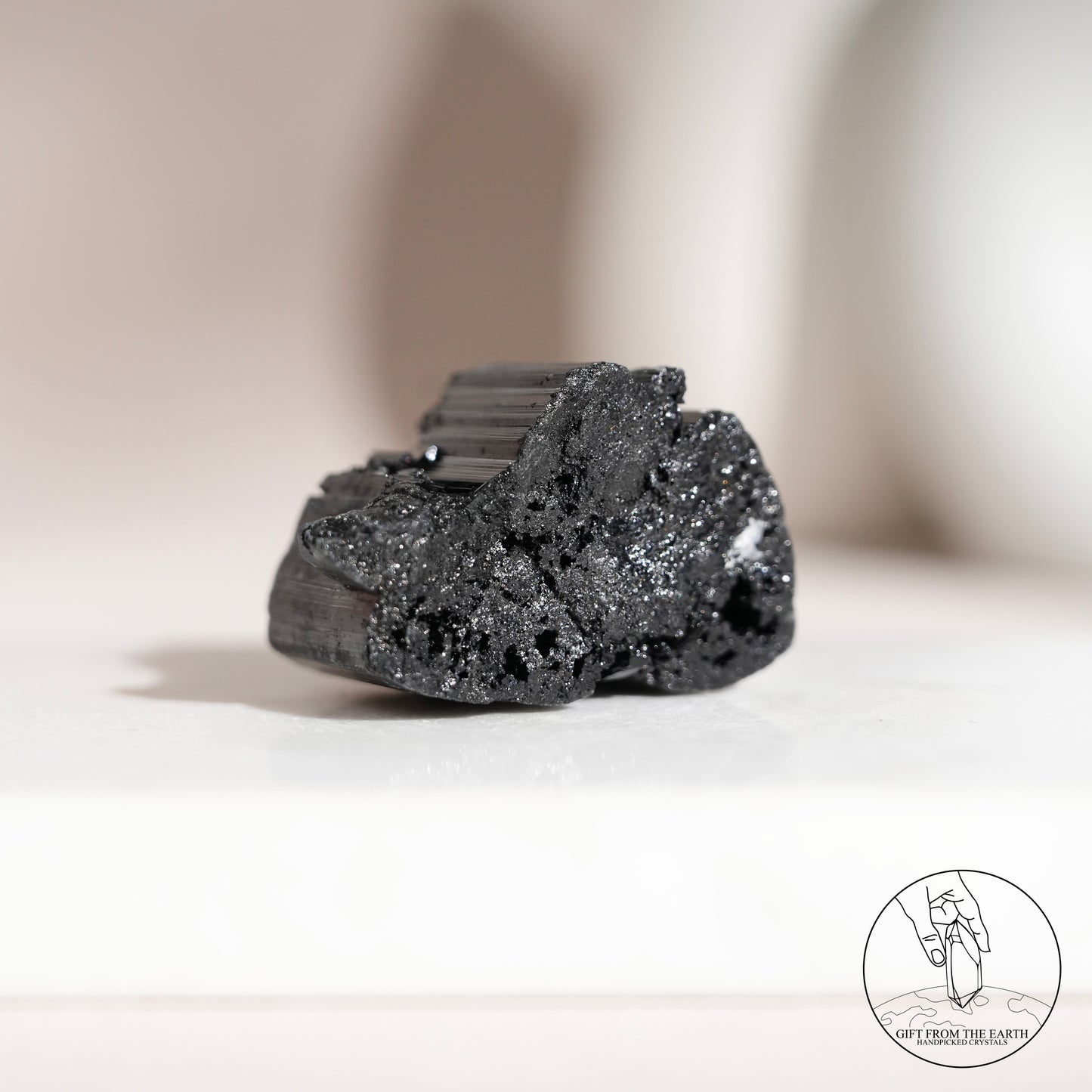 莫桑比克亮面黑碧璽原石