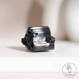 Glossy Black Tourmaline Raw Stone