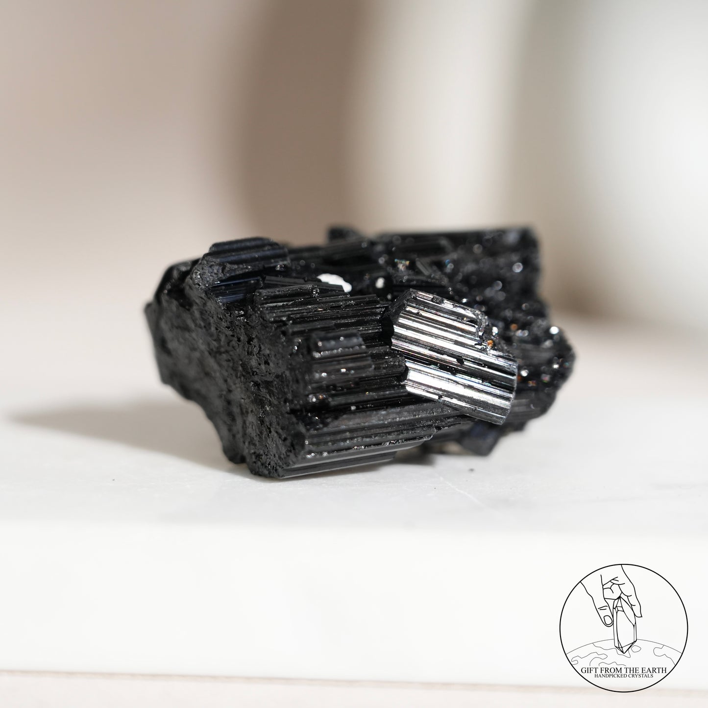 莫桑比克亮面黑碧璽原石