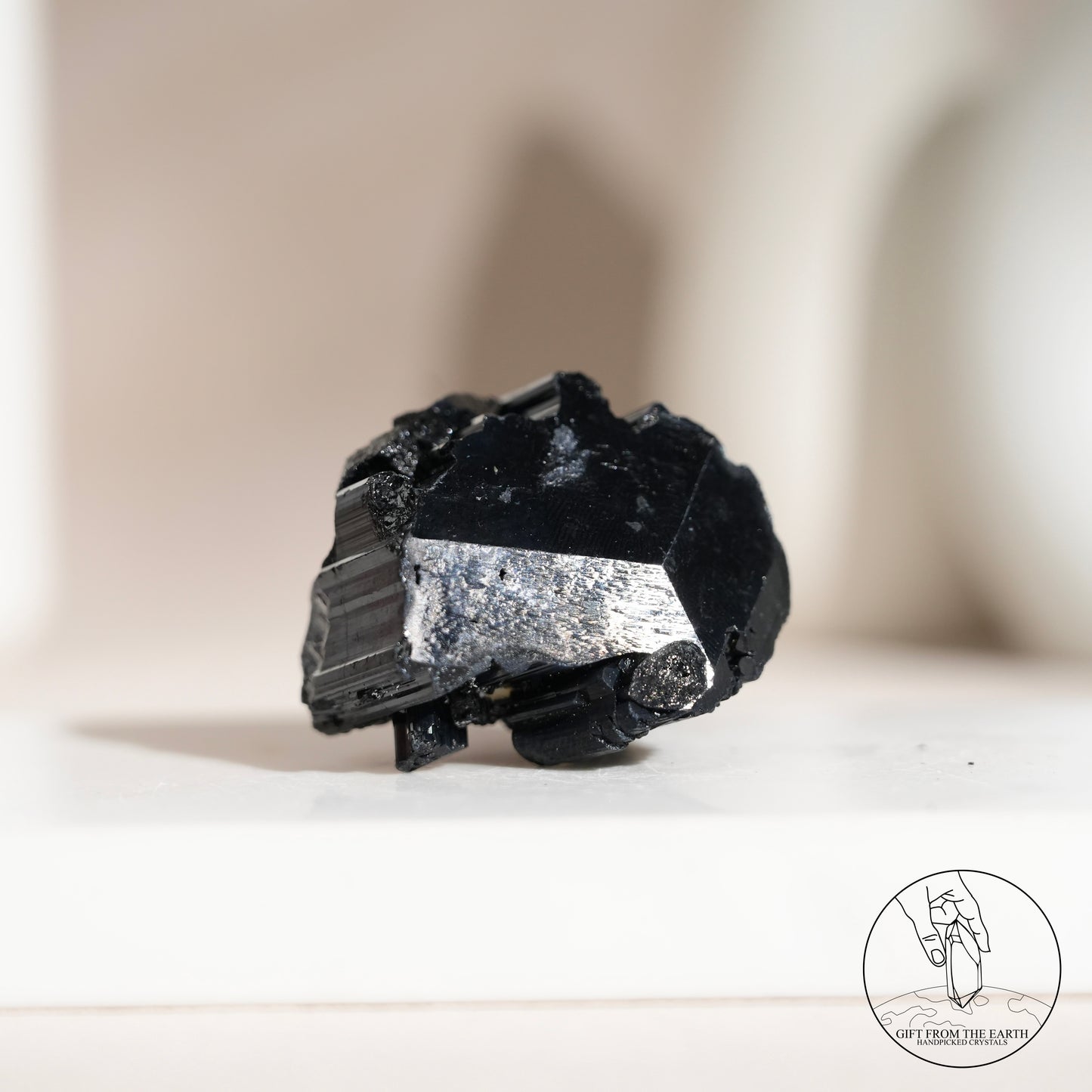 莫桑比克亮面黑碧璽原石