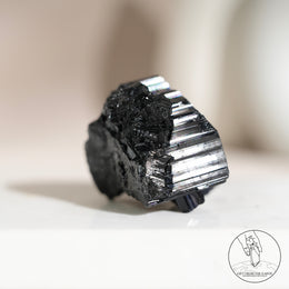 Glossy Black Tourmaline Raw Stone