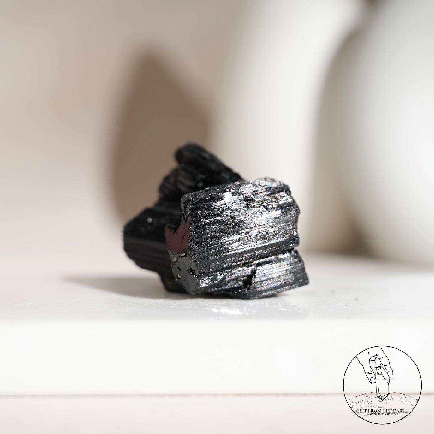 莫桑比克亮面黑碧璽原石