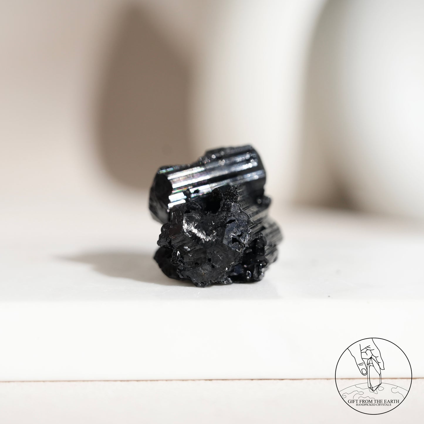 莫桑比克亮面黑碧璽原石