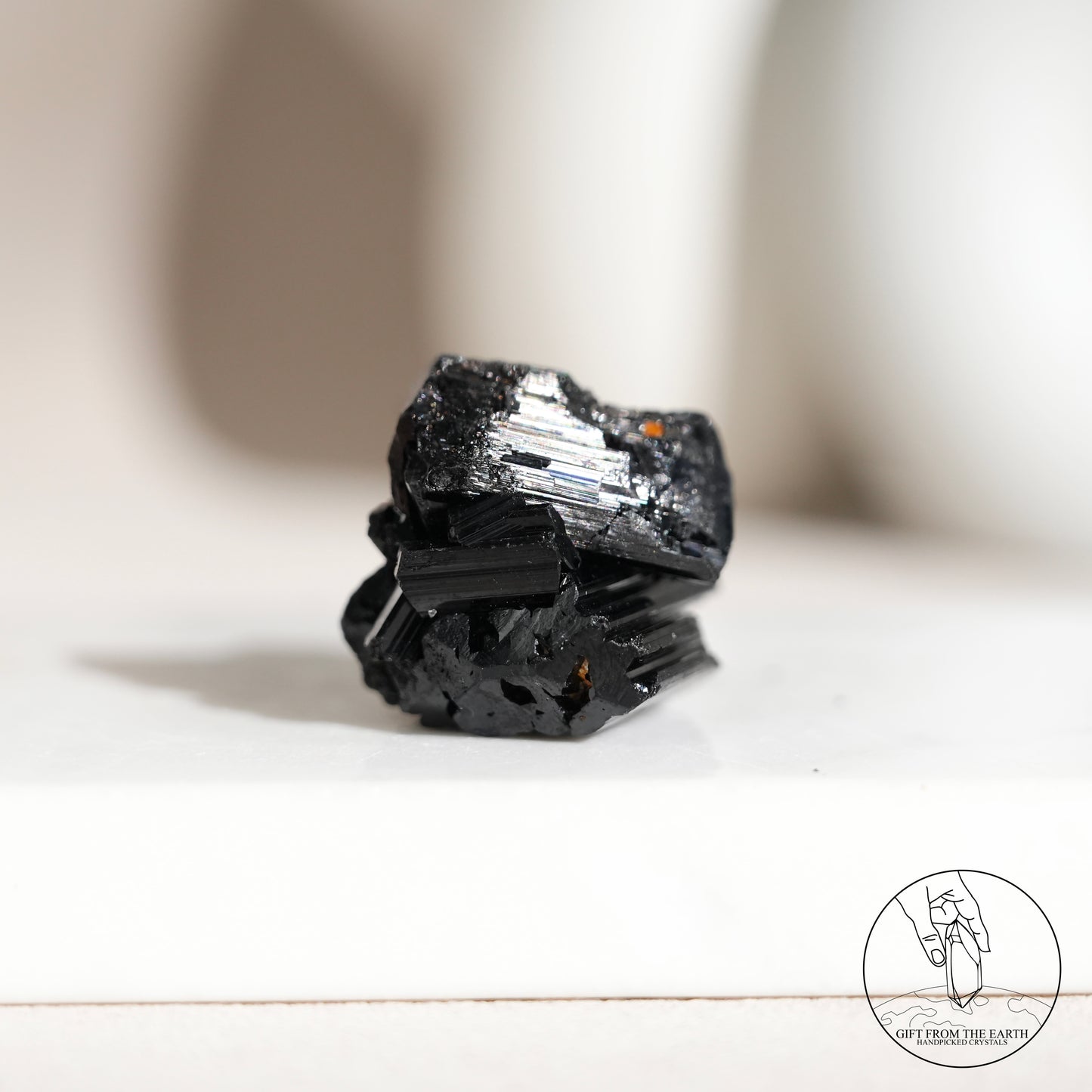 莫桑比克亮面黑碧璽原石