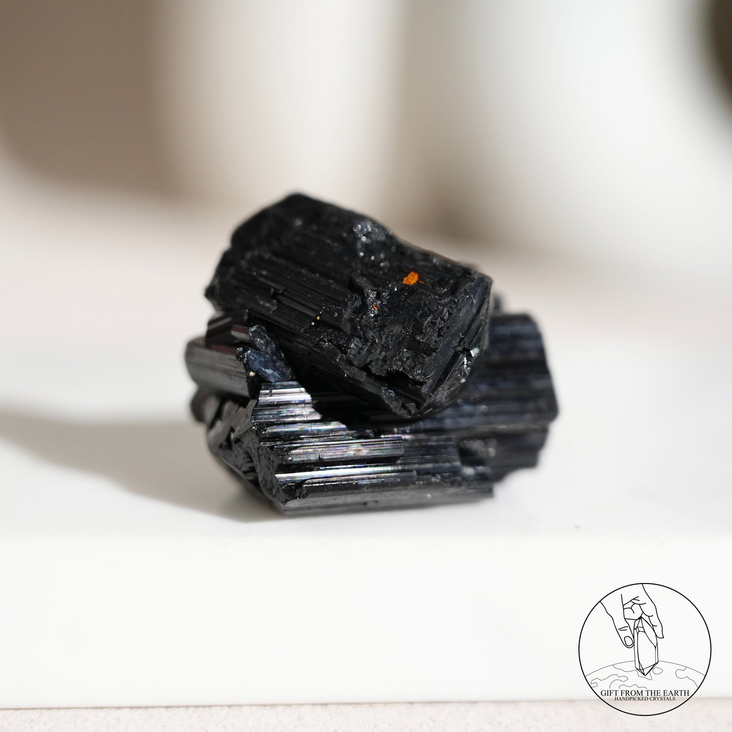 莫桑比克亮面黑碧璽原石