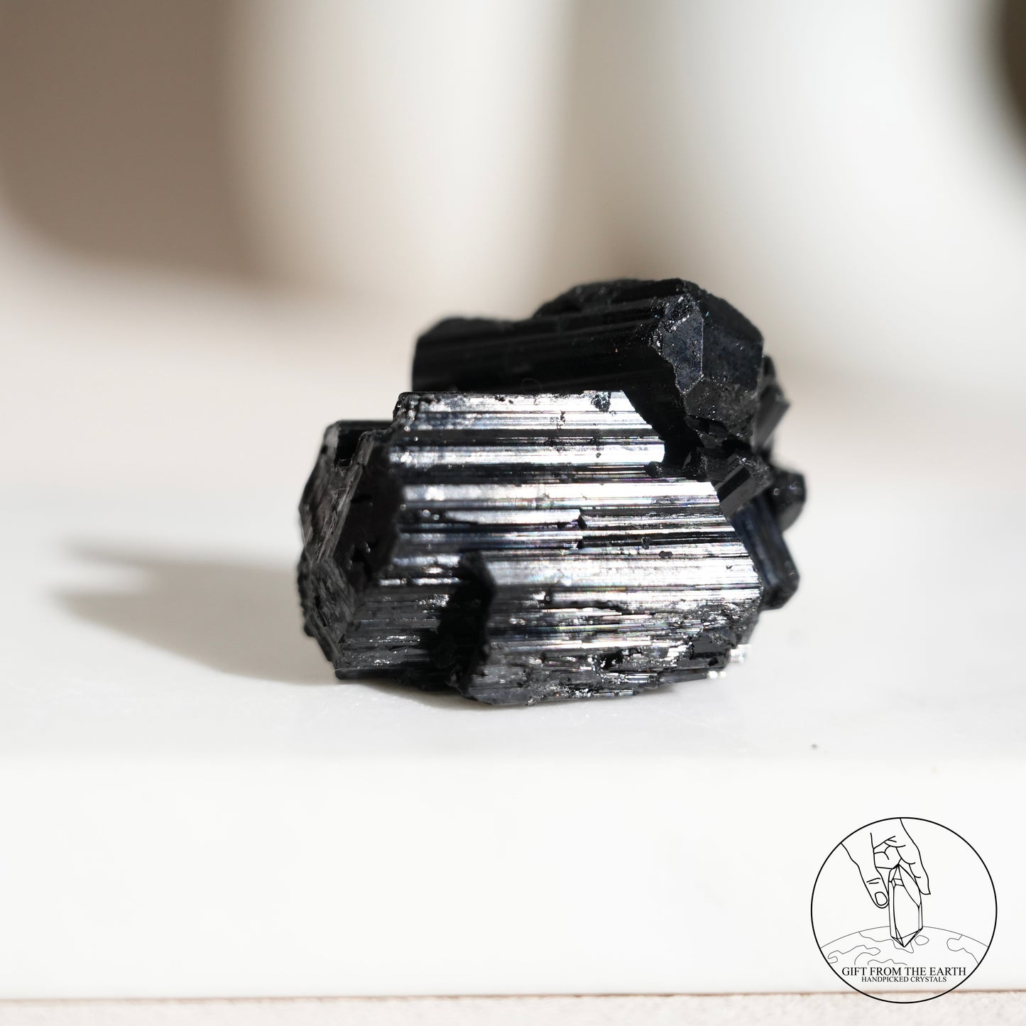 莫桑比克亮面黑碧璽原石