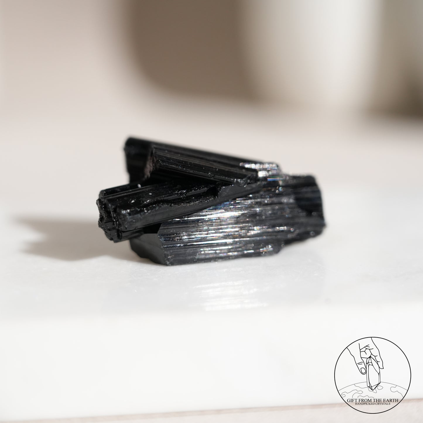 莫桑比克亮面黑碧璽原石