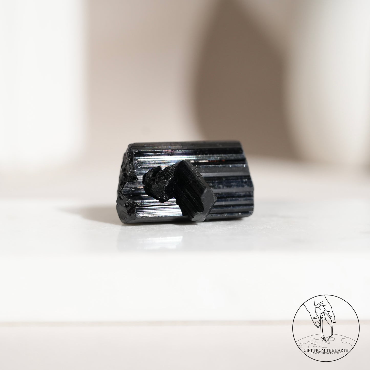 莫桑比克亮面黑碧璽原石