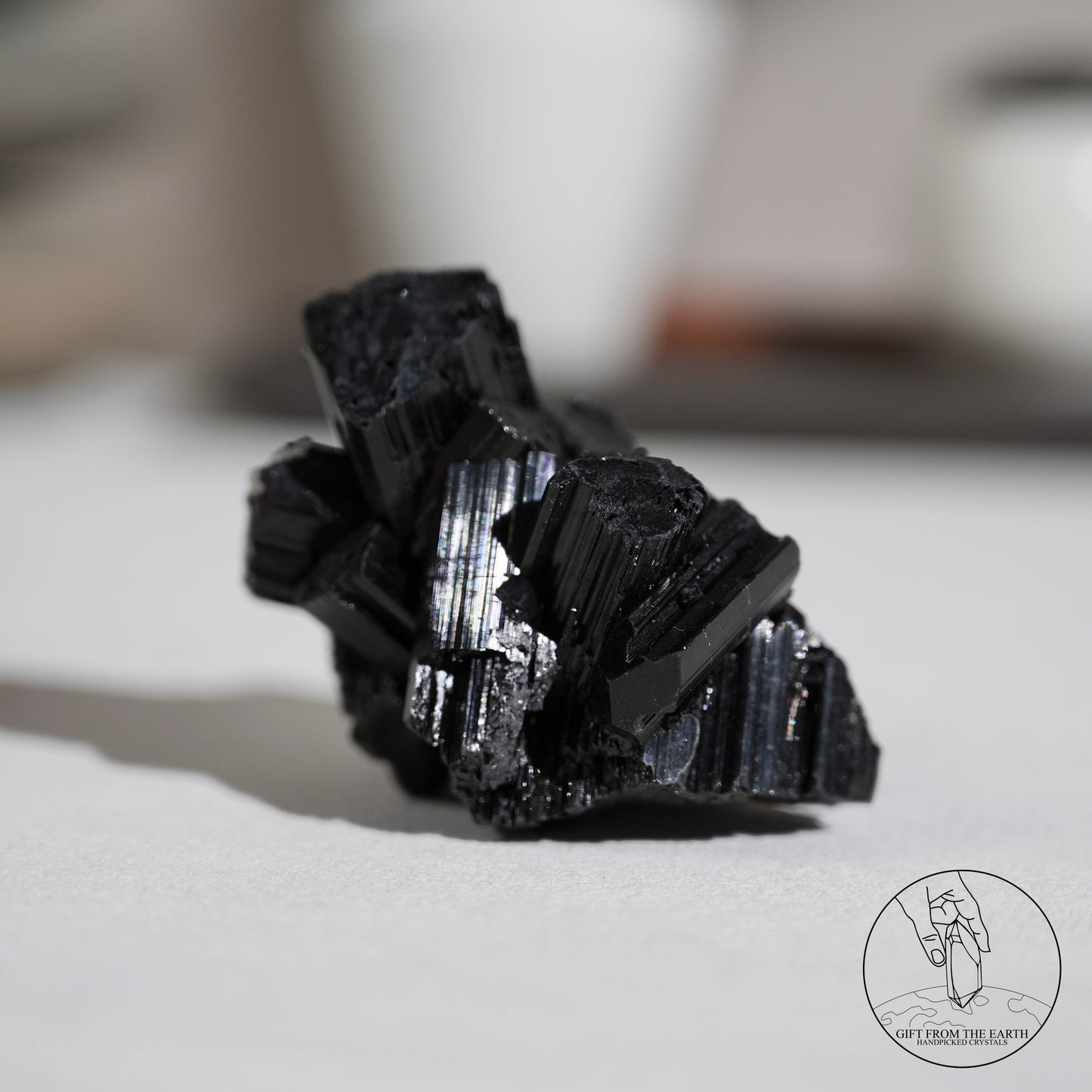 莫桑比克亮面黑碧璽原石