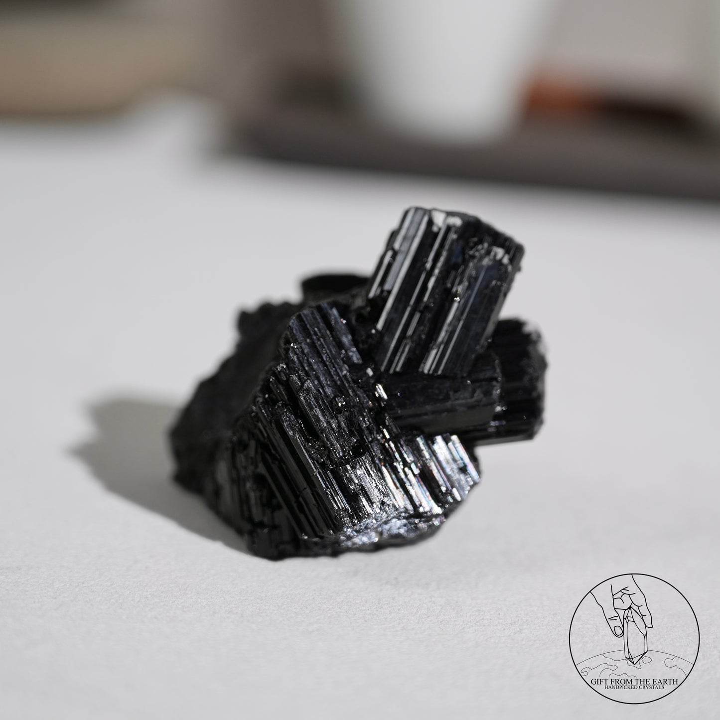 莫桑比克亮面黑碧璽原石