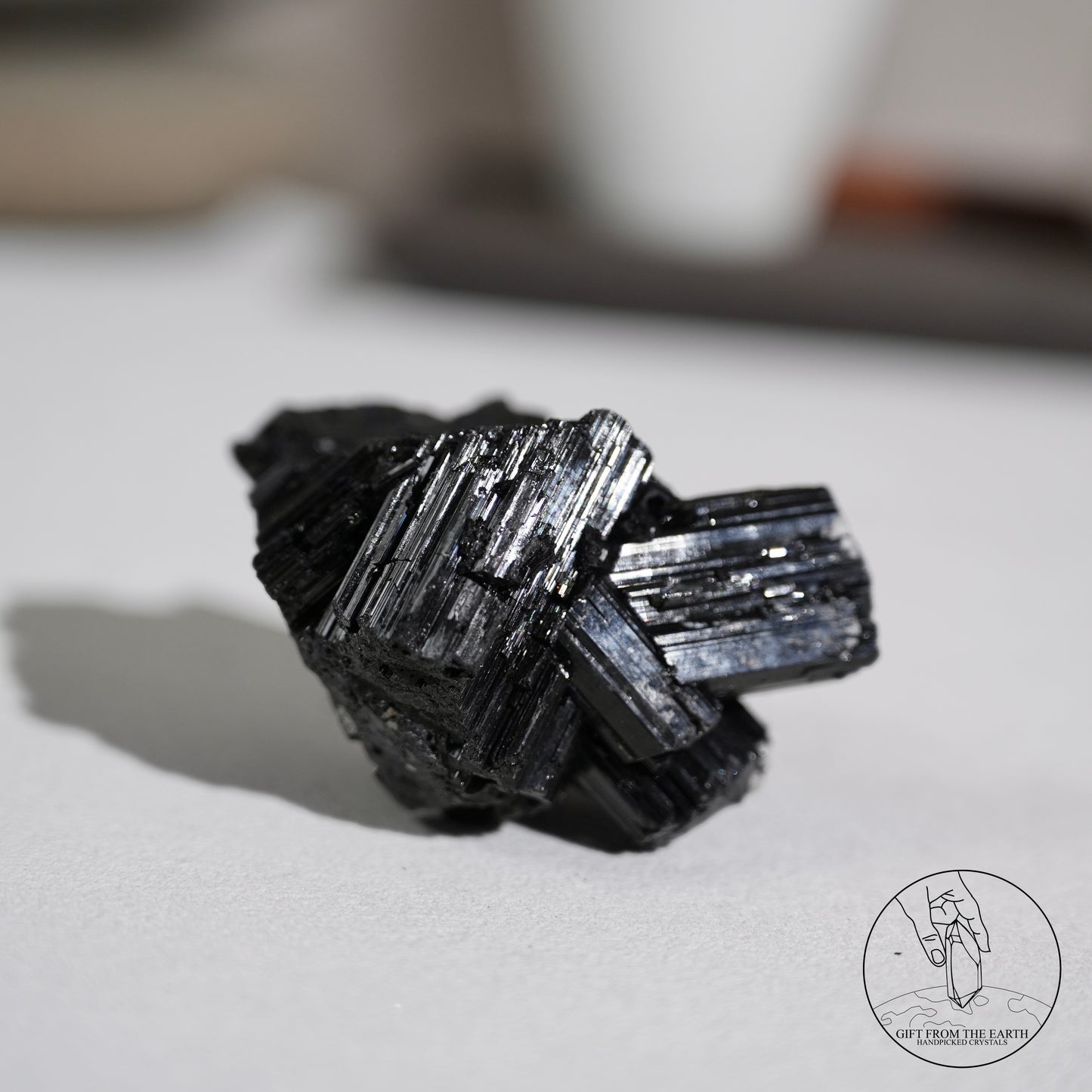 莫桑比克亮面黑碧璽原石