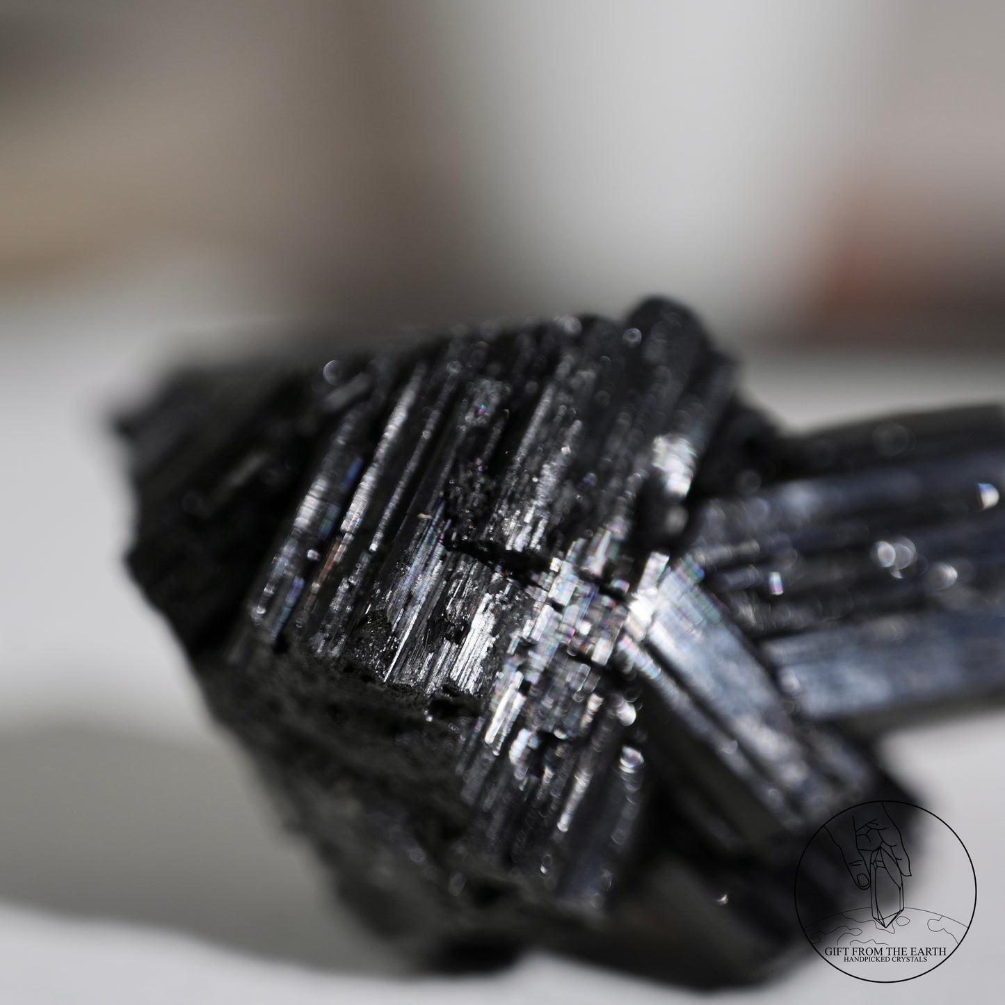 莫桑比克亮面黑碧璽原石