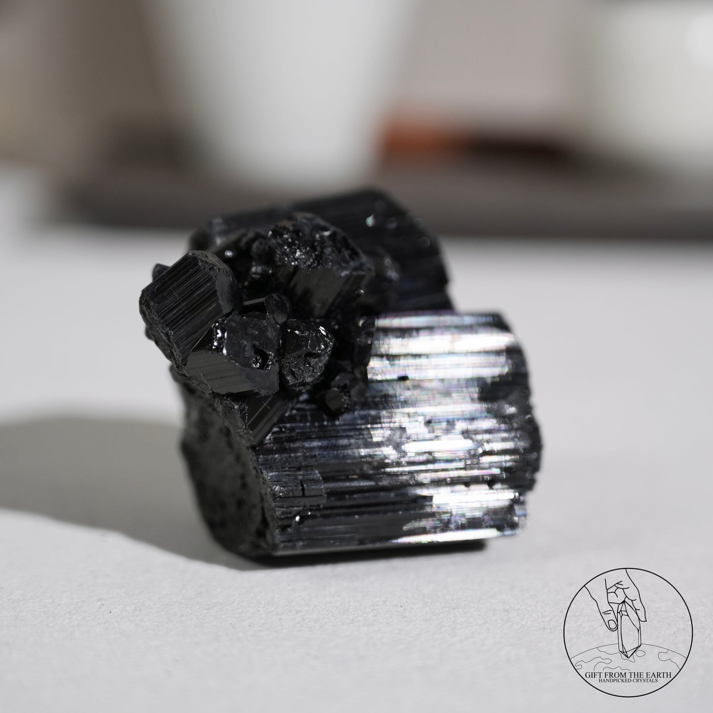 莫桑比克亮面黑碧璽原石