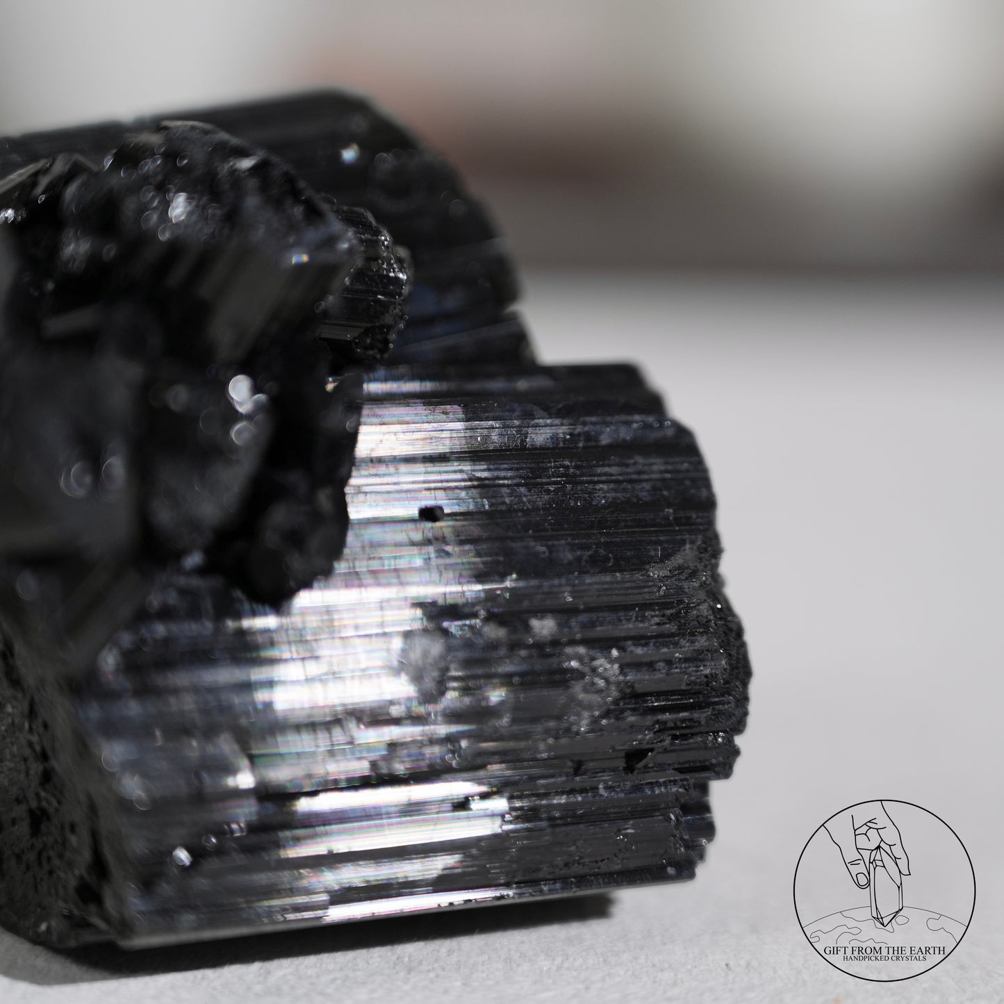 莫桑比克亮面黑碧璽原石