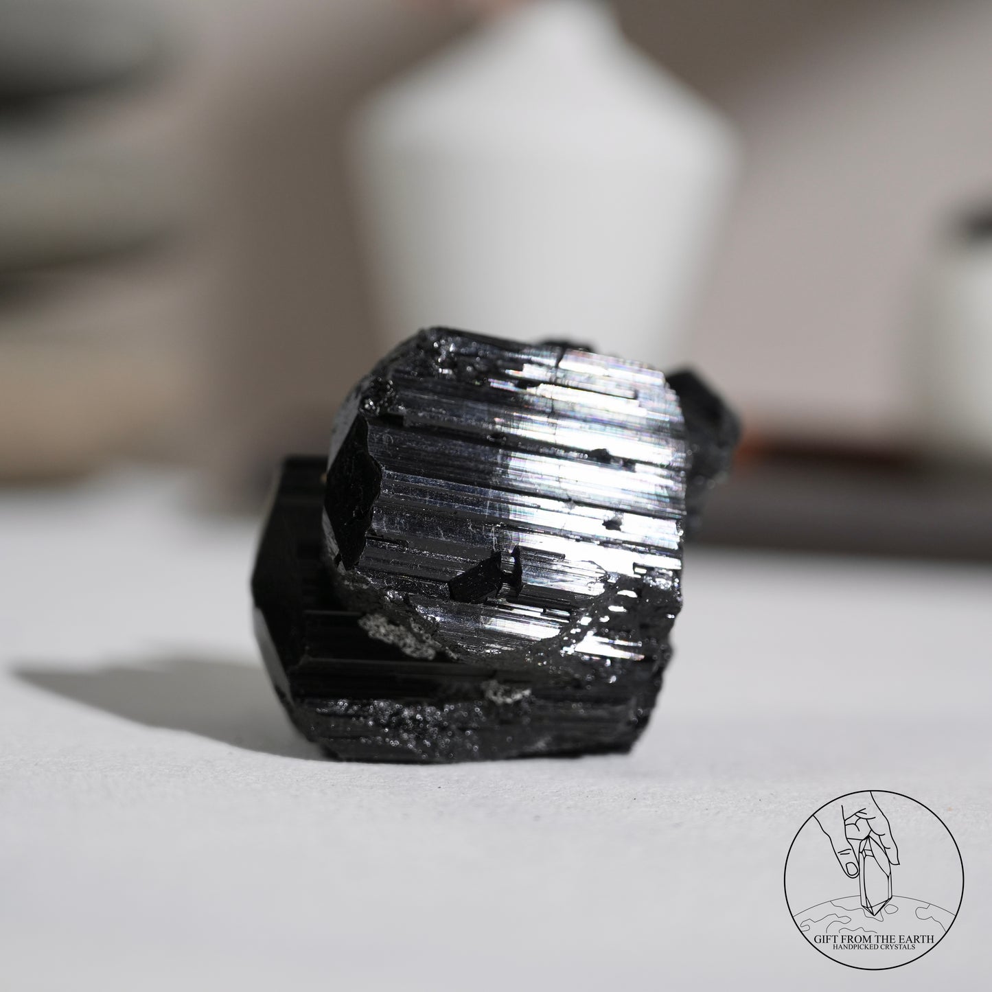 莫桑比克亮面黑碧璽原石