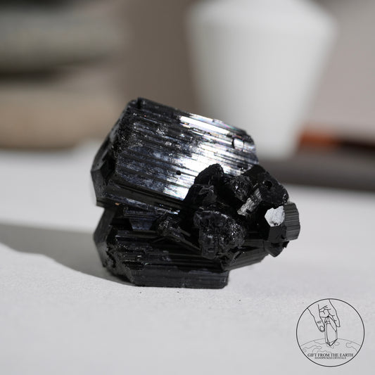 Mozambique lustrous black tourmaline 