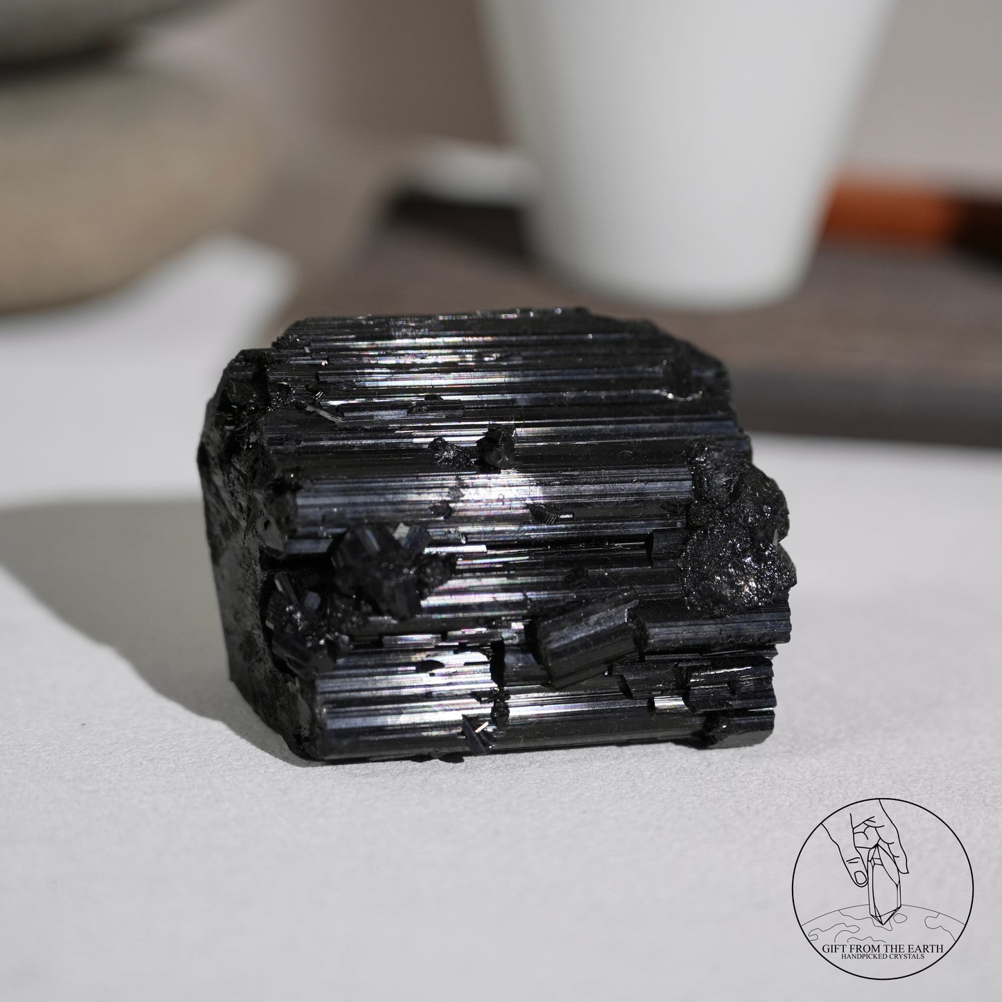 莫桑比克亮面黑碧璽原石