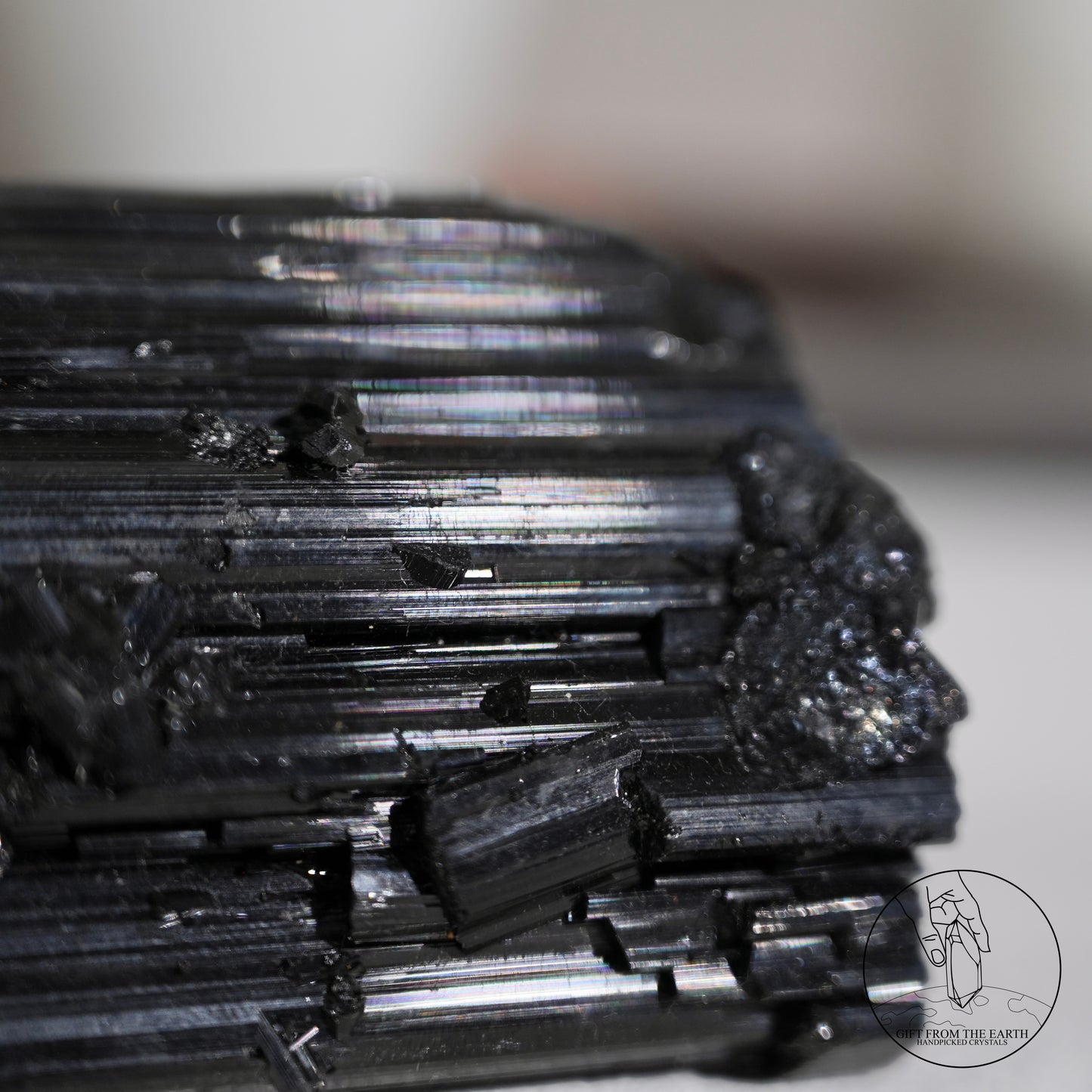 莫桑比克亮面黑碧璽原石