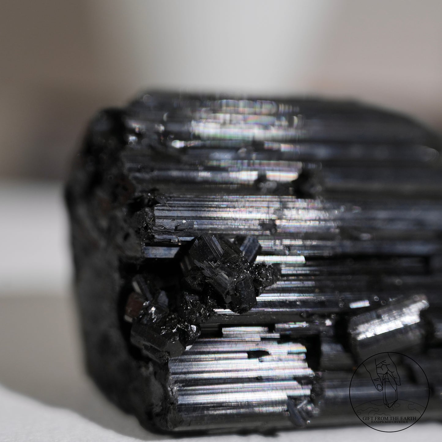 莫桑比克亮面黑碧璽原石