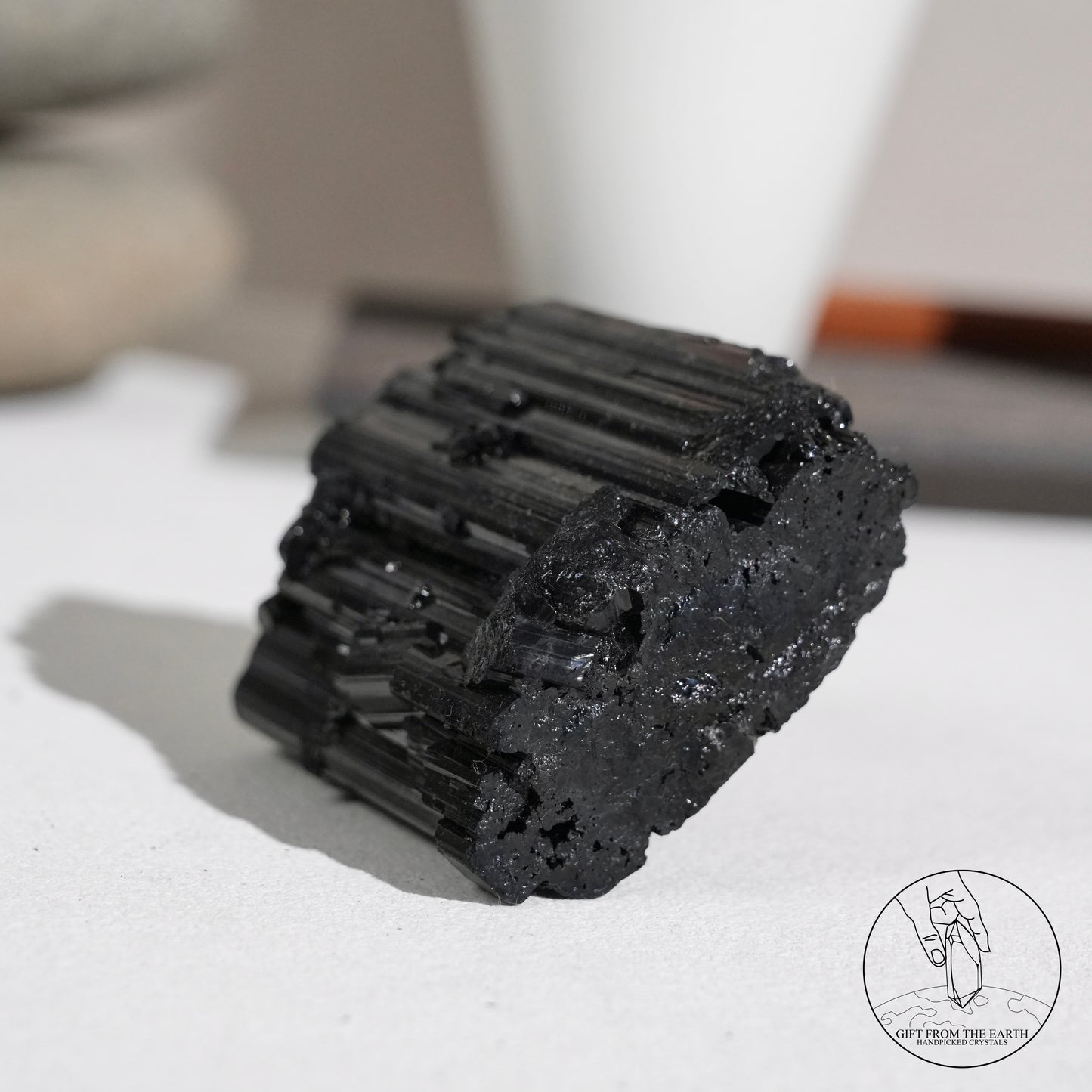 莫桑比克亮面黑碧璽原石