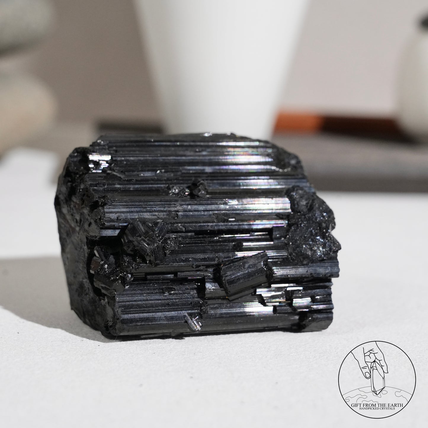 莫桑比克亮面黑碧璽原石