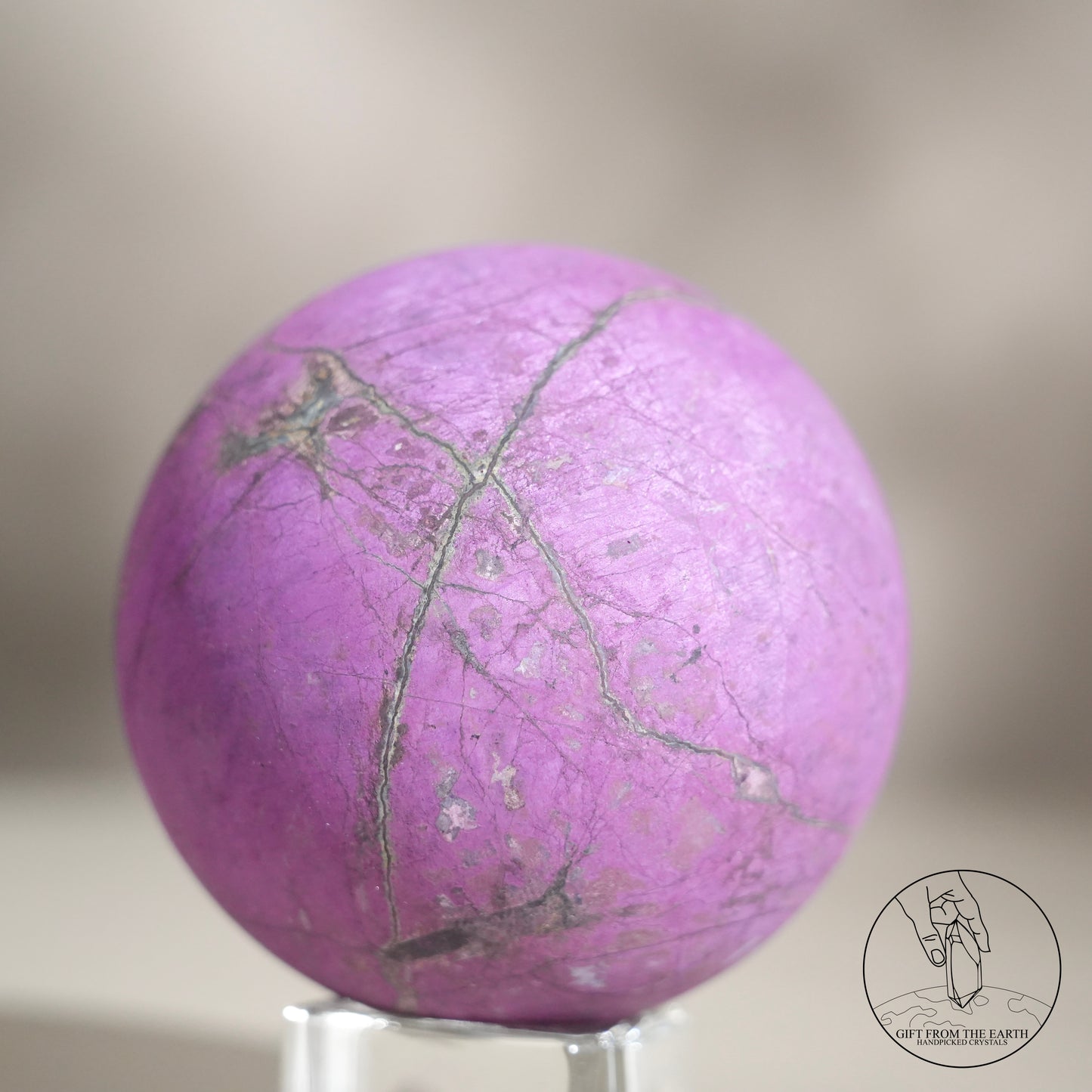 納米比亞紫磷鐵錳礦球