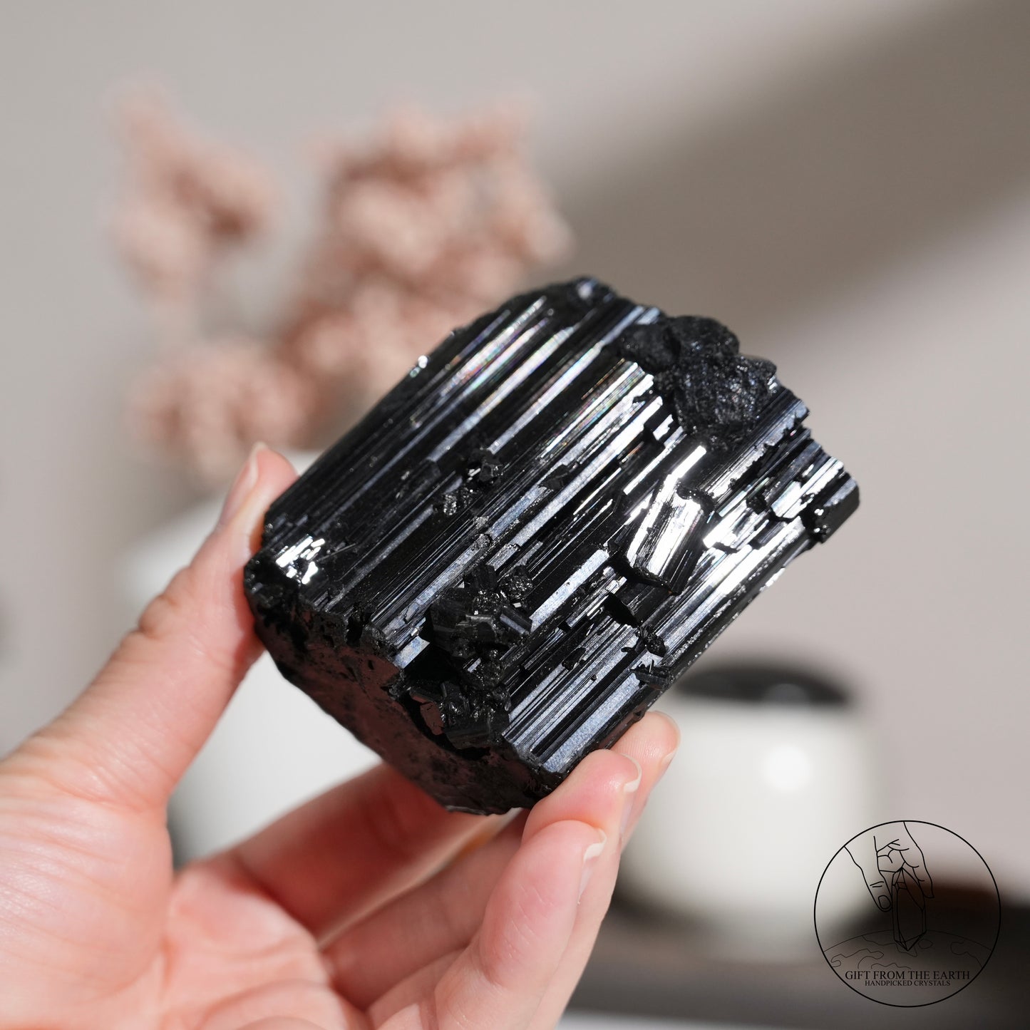 莫桑比克亮面黑碧璽原石