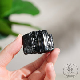 Glossy Black Tourmaline Raw Stone