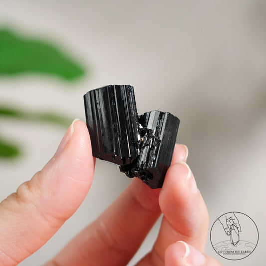 莫桑比克亮面黑碧璽原石