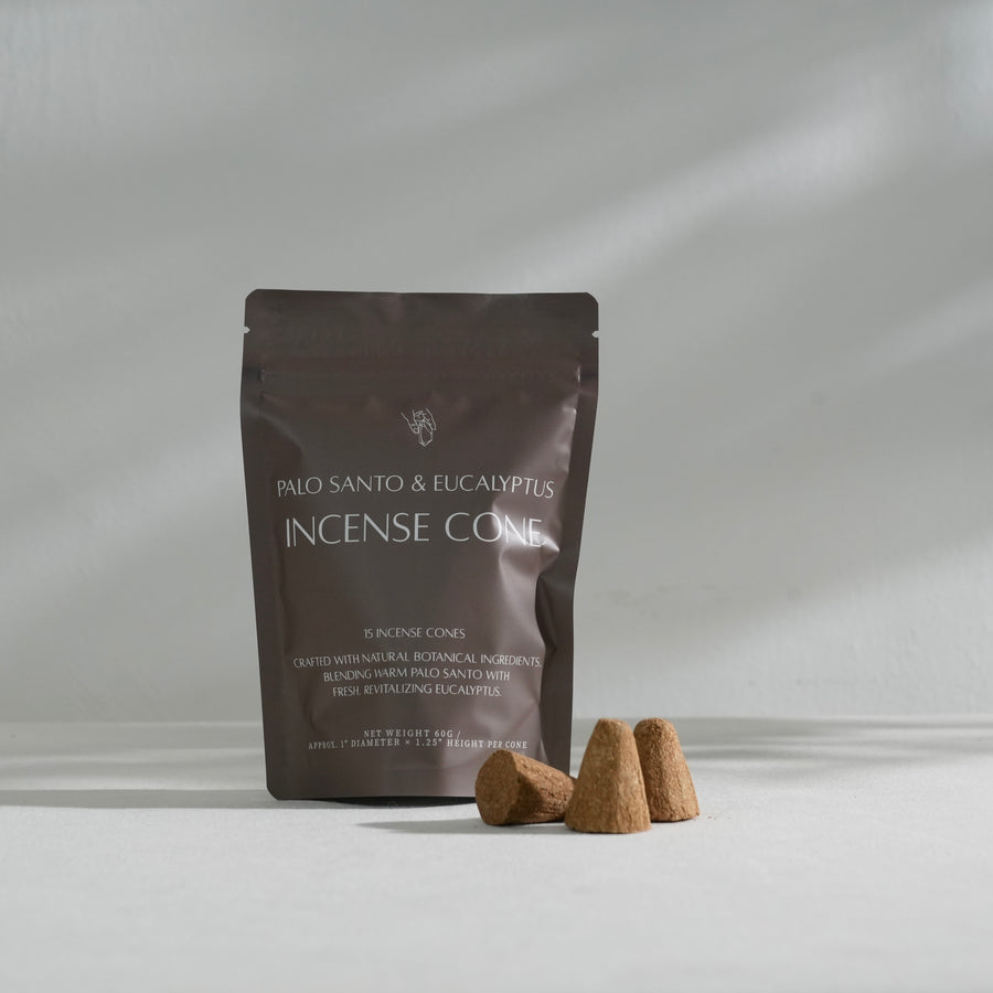 聖木尤加利塔香 - Palo Santo & Eucalyptus Incense Cone ( 15 cones per pack)