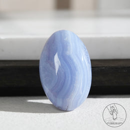 藍紋瑪瑙把件
